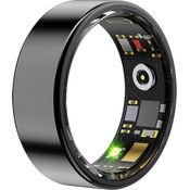 BabyElf Smart Ring - Fitness- und Gesundheits-Tracker - Schlaf-, Herzfrequenz- und Aktivitätsmonitor - Wasserdicht, Bluetooth 5.0 - Kompatibel mit iOS und Android (Schwarz Größe #13)