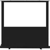 Maclean Boden-Leinwand 100", Freistehende Projektionswand mit Mattweißer Oberfläche und Reflexionsgrad 1,0 G, Bildformat 16:10