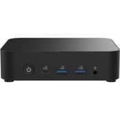 ASUS NUC 14 Essential RNUC14MNK3500002 Mini-PC, passiv gekühlt, unterstützt bis zu drei 4K-Displays, flexibel in Hochgeschwindigkeitsverbindungsoptionen, kompakte Bauform, schwarz