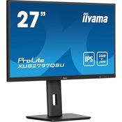 iiyama Prolite XUB2797QSU-B2 68,5cm 27" IPS LED-Monitor WQHD 100Hz HDMI DP USB3.2 Slim-Line Höhenverstellung Pivot AdaptiveSync schwarz