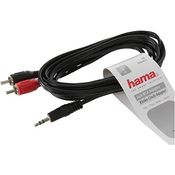 Hama Audio-Kabel 3,5-mm-Klinken-Stecker - 2 Cinchstecker, 2 m