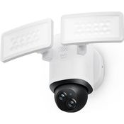 eufy Security Floodlight Camera E340, 360° Schwenk- & Neigefunkt., 24/7 Aufnahme, Dual-Band Wi-Fi, 2.000 Lumen, Bewegungsaktiviert, Dual-Kamera, HomeBase 3-kompatibel, Lokaler Speicher, Keine Gebühren