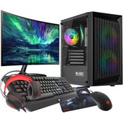 VIST Gaming PC Komplett Set R7 5700G 32GB RX Vega SSD 1TB WiFi Win 11 LCD 24" - AMD Ryzen 7 5700G, Radeon RX Vega 8, 32GB RAM, 1TB SSD, 24 Zoll Display