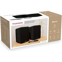 Bild für THOMSON WS600DUO Set mit 2 Lautsprechern mit Holzbox 100 W Bluetooth 5.0 2 Cinch-Ausgänge Schwarz