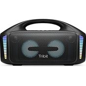 Tribit Bluetooth Lautsprecher StormBox Blast,Tragbarer Party Lautsprecher 90W Lauter Stereo Sound mit XBass LED-Lichtshow Bluetooth 5.3,Wasserdichter IPX7,TWS,30 Stunden Spielzeit für Draußen
