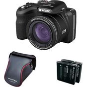 KODAK Pixpro Astro Zoom AZ426 - Digitale Bridgekamera, 42X optischer Zoom, 24 mm Weitwinkel, 20 Megapixel, 3-LCD, Full HD 1080p Video, Li-Ionen-Akku - Schwarz
