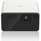 EF-21W tragbarer Mini-Laserprojektor, Full-HD 1.080, 3LCD, 1.000 Lumen, bis zu 150-Zoll-Projektionsfläche, Bluetooth-Lautsprecher, Chromecast, Google TV, weiß