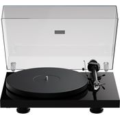 Pro-Ject Debut EVO 2 Plattenspieler, Hochglanz-Schwarz, Riemenantrieb, 33/45 U/min, 8,6" Carbon-Tonarm, höhenverstellbare Füße