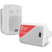 Pyle Sistema de Altavoces Estereo, Bluetooth Lautsprecher, wasserdicht, 300W, für Innen und Außen, weiß