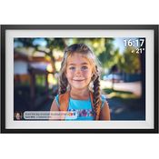 Denver Frameo PFF-1516, Digitaler Bilderrahmen mit 15,6" Touchscreen und 1920 x 1080 Pixel Auflösung, Schwarz, 16 GB Speicher, Frameo-App zur Bilderübertragung