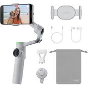 Insta360 Flow 2 Pro Creator Bundle, 3-Achsen-Stabilisierung mit KI-gestütztem Deep Track 4.0, zusammenklappbar, Stone Gray