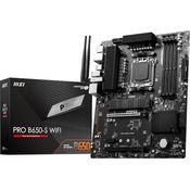 MSI PRO B650-S WiFi Motherboard, ATX - Unterstützt AMD Ryzen 7000 Serie Prozessoren, AM5 - DDR5 Memory Boost 6000+MHz/OC, 2 x PCIe 4.0 x16, 2 x M.2 Gen4, Wi-Fi 6E