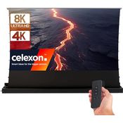 Celexon UST Hochkontrast Bodenscheren Leinwand - HomeCinema Plus, 80" schwarz (16:9), Leinwand, Schwarz