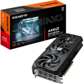 Gigabyte Radeon RX 9070 XT GAMING OC 16G Grafikkarte, 16384 MB GDDR6 - Triple-Fan-Kühlerdesign mit RGB-Beleuchtung