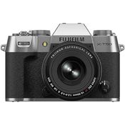 FUJIFILM X-T50 Silber / 16-50mm Kit Systemkamera mit X-Trans CMOS 5 HR Sensor und integriertem Fünf-Achsen-Bildstabilisator