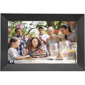 Denver PFF-1024BLACK Digitaler Bilderrahmen 25,7 cm (10,1 Zoll) mit Wi-Fi, Timer, Foto-Software zum Versenden von Fotos von der mobilen App auf den Rahmen, Auflösung: 1280 x 800 cm, Schwarz