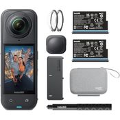 INSTA360 X5 Essentials Bundle, 360° Actioncam mit 8K Video, stoßfest und wasserdicht bis 15m, inkl. Zubehör