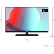 Panasonic TS-32N30AEZ, N30 Serie 32 Zoll HD LED TV, hoher Kontrast, HD Triple Tuner, HDMI, Wandmontageoption, dünner Rahmen, schwarz