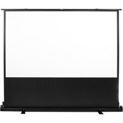 Maclean MC-964 Tragbare Boden-Leinwand, 100" 16:9 Projektionswand, Mattweiße Oberfläche, Werkzeugfreie Installation