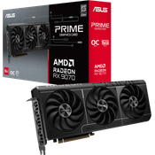 ASUS Prime Radeon RX 9070 OC Edition Grafikkarte, 16 GB GDDR6 mit Triple-Fan-Kühlerdesign