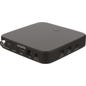 STRONG SRT 423 - 3 IN 1 SMART TV BOX mit T2/ C Tuner Smart Box (DVB-T2 HD, DVB-C, DVB-C2, Schwarz)