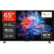 TCL 65V6C 65 Zoll Direct LED TV, 4K HDR Fernseher, Smart TV mit Dolby Audio, Motion Clarity, Google Assistant & Alexa, Schwarz