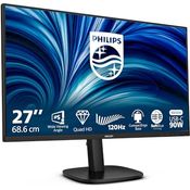Philips 27B2U3601, 27 Zoll QHD Monitor mit 120Hz, IPS-Panel, 1ms MPRT, Adaptive Sync, Höhenverstellung, Schwarz/Rot