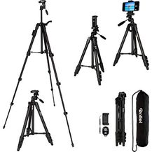 Bild für Rollei Smartphone Stativ Traveler I Ultra-leichtes Videotativ I bis 2kg Traglast I inkl. Stativkopf I Stativtasche I Bluetooth-Fernauslöser I Schwarz