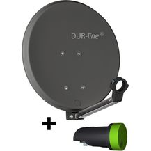 Bild für DUR-Line DSA 40cm Anthrazit + Single LNB