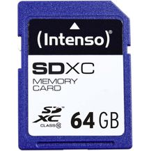 Bild für Intenso SDXC 64GB Class 10 Speicherkarte blau