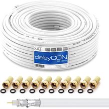 Bild für deleyCON HQ 30m SAT Koaxial Kabel 130dB