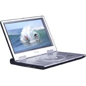 X4-Tech Titan D10 Tragbarer DVD Player (25,4 cm (10 Zoll) TFT LC-Display, Katenleser, USB 2.0) Silber