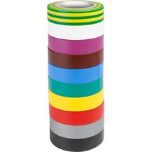 Bild für ah Accessories 580813RNB10 10 Farben Isolierband Set (0,13 x 15 mm x 10 m)