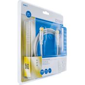 Schwaiger SAT-Empfängerkabel (110dB, F-Stecker, 1,5 m) weiß