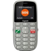 Gigaset GL390 GSM Handy ohne Vertrag für Senioren (mit SOS-Funktion, Komfortable Ausstattung, Farbdisplay 2,2 Zoll, Mobiltelefon mit extra großen Einzeltasten zur einfachen Bedienung) titan-silber