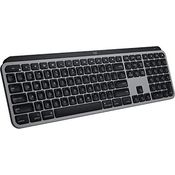 Logitech MX Keys für Mac - Tastatur - hinterleuchtet - Bluetooth, 2.4 GHz - QWERTZ - Deutsch - Space-grau (920-009553)