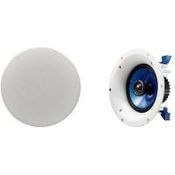 Yamaha NS-IC600 (WH) 2-Wege koaxial Einbaulautsprecher (110 Watt, 90dB) weiß Einbau-Lautsprecher - 110 Watt - weiß