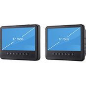 Reflexion DVD7052 tragbarer DVD-Player Auto 17,8 cm (7 Zoll) mit 2 Bildschirmen, USB, Kopfhörer-Ausgang, 12 Volt-Adapter, Halterung Kopfstütze