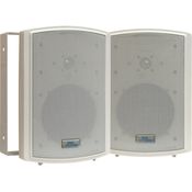PyleHome PDWR63 16,5 cm in-/outdoor Wasserdicht auf Wand Lautsprecher Außenlautsprecher - 150 Watt - Elfenbein