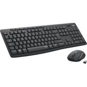 Logitech MK295 Silent - Tastatur-und-Maus-Set - kabellos - 2.4 GHz - QWERTZ - Deutsch - Graphite (920-009794)