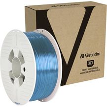 Bild für Verbatim 55056 PET-G Filament 1.75 transparent Blau 1kg Spule