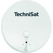 TechniSat TECHNITENNE 60 Satelliten-Schüssel für 2 Teilnehmer (60 cm digital Sat Anlage, Komplettset aus Antenne mit Masthalterung und Universal-Twin-LNB) lichtgrau