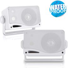 Bild für Pyle Wasserdichte Lautsprecher PLMR24 weiß Außenlautsprecher weiß