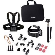 Bild für Rollei Actioncam Zubehör Set Outdoor I 23-teiliges Set I Ideal zum Klettern