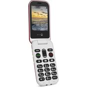 Doro 6060 - GSM Mobiltelefon im eleganten Klappdesign (3 MP Kamera, 2,8 Zoll (7,11cm) Display, GPS, Bluetooth) rot-weiß