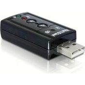 USB Sound Adapter 7.1 - DeLock -Virtual 7.1 Sound - Xear 3D Sound - mit Funktionstasten - zusätlicher Soundadapter - ideal für Skype