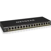 NETGEAR GS316PP 16-Port Gigabit Ethernet LAN PoE Switch (mit 16x PoE+ 183W, Plug-and-Play, Desktop- oder Rack-Montage, robustes und lüfterloses Metallgehäuse)