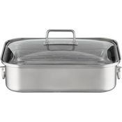 Rösle Bräter rechteckig Expertiso , Bratentopf, Topf, Edelstahl 18-10, 28 x 38 cm, 91946