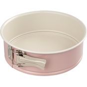 Dr. Oetker Springform Ø 20 cm mit Flachboden, runde Kuchenform aus der Serie ''Modern Baking - Retro Design'' mit zweifarbiger, keramisch verstärkter Premium-Antihaftbeschichtung (Farbe: Rosa-Creme), Menge: 1 Stück