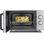 Caso MG 25 Ecostyle Ceramic 2in1 Mikrowelle mit Grill, Standgerät, Keramikboden, Grill-Rost, 20 Liter Garraum, 1000 Watt, silber